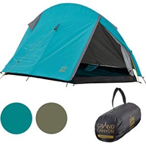 Grand Canyon Unisex Cardova Zelt in turquoise, geeignet für 1-2 Personen, mit wetterfester Konstruktion und modernem Design, ideal für Camping und Outdoor-Aktivitäten.