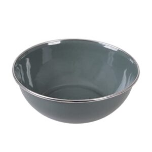 Graue Camping/Müsli Schale aus Emaille mit 500 ml Fassungsvermögen für Outdoor-Aktivitäten