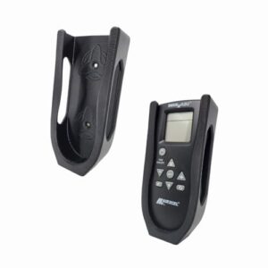 Halterung für Maxxfan Fernbedienung in Schwarz, Maße 3,5x7,5x15,9 cm, ideal für Wohnmobile und Camper, schützt die Fernbedienung vor Beschädigungen.