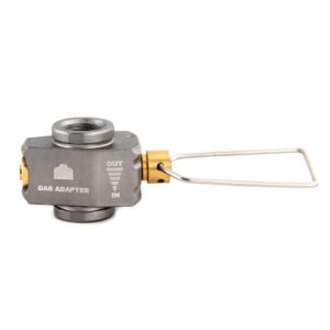 Hamans Gas Canister Refill Adapter, tragbares Gasdruckventil für Gasflaschen, ideal für Camping und Outdoor-Aktivitäten