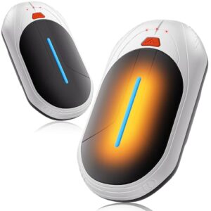 Handwärmer im 2er Pack mit ultradünnem Design und 6000mAh Akku, ideal für kalte Wintertage und Outdoor-Aktivitäten.