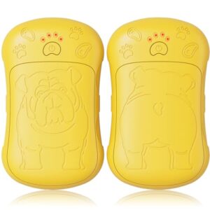 Elektrischer Handwärmer im 2er Set mit Bulldoggen-Design, wiederaufladbar, 6000mAh Akku, ideal für Outdoor-Aktivitäten und als Geschenk.