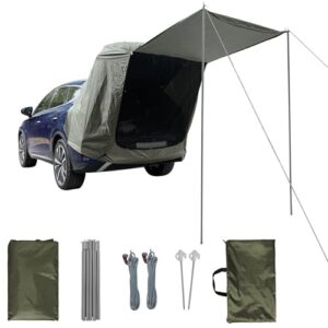 TAZZOR Heckzelt für SUV mit integrierten Moskitonetz, winddichtem und wasserdichtem Design für optimalen Schutz beim Camping und Outdoor-Aktivitäten.