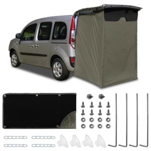 Wasserdichtes Heckzelt für VW T4, T5 und T6, ideal für Camping und Outdoor-Aktivitäten mit Sichtschutz und wetterfestem Material.