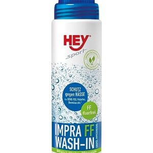 HEY Sport Impra FF Wash-In Imprägniermittel für Forstbekleidung in modernem Design mit Wassertropfen Grafiken, 250 ml.