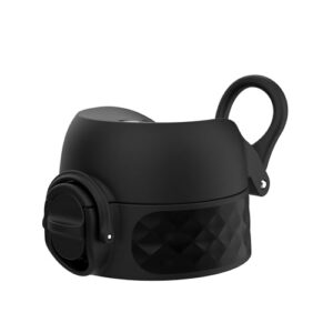 Ion8 auslaufsicherer Ersatz OneTouch 2.0 Trinkflaschendeckel in Schwarz, BPA-frei für 350ml und 500ml Flaschen, ideal für Sport und Outdoor-Aktivitäten.