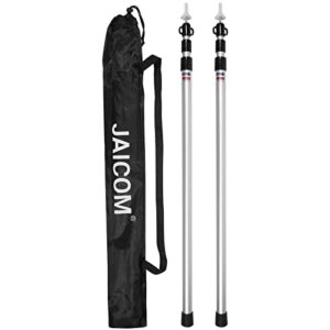 Verstellbare JAICOM Teleskopstange für Zelt und Tarp mit Schutzhülle, Aluminiumstange, ideal für Outdoor-Aktivitäten wie Camping und Wandern.