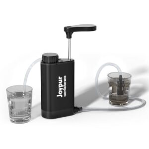 Joypur Wasserfilter Outdoor Survival - tragbarer Wasserfilter zur Reinigung von Regen-, See- und Flusswasser, ideal für Camping, Wandern und Notfälle, effiziente Filtration mit 6000 L Kapazität.