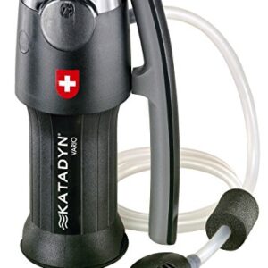 Katadyn 8014932 Vario Wasserfilter für Outdoor-Aktivitäten in Schwarz, geeignet für Wanderer und Camper