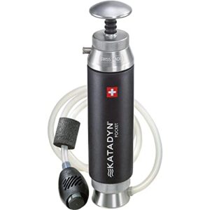 KATADYN Wasserfilter Pocket Filter für Outdoor-Aktivitäten, mit ergonomischem Pumpmechanismus und robustem Design zur effektiven Wasserfiltration.