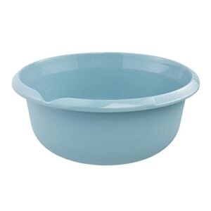 Praktische keeeper Universal-Schüssel mit Ausguss, rund, 9 Liter, in der Farbe Nordic Blue, ideal für Küche und Haushalt.