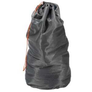 Kexpery Netz-Schlafsack in grau, gefertigt aus atmungsaktivem perforiertem Material mit Kordelzugverschluss, ideal für Camping und Outdoor-Aktivitäten