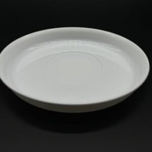 Kimmel Teller 14 cm aus umweltfreundlichem, recyclebarem Kunststoff für Outdoor-Aktivitäten, Picknicks und Partys in klassischem Weiß.