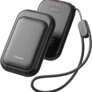Kompakter elektrischer Handwärmer im modernen Design, der schnelle Wärme bietet und ideal für Outdoor-Aktivitäten im Winter ist.