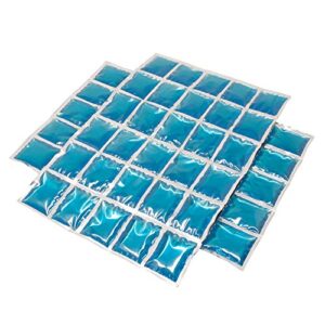 Zwei Kühmatten mit 30 Kühlzellen für optimale Kühlung von Lebensmitteln und Getränken, ideales Kühlpack für Ausflüge und Verletzungen