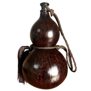 XJKLBYQ Kürbiswasserflasche mit retro-metallic Mundstück und feiner Verarbeitung, ideal für tägliche Nutzung und Dekoration.