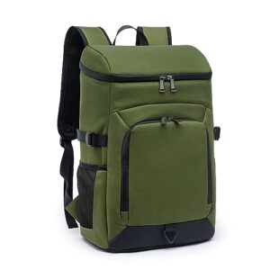 Laripwit Kühlrucksack 32L in olivgrün mit schwarzen Akzenten, ideal für Picknicks, Camping und Outdoor-Aktivitäten