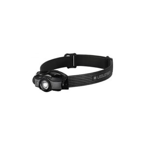 Ledlenser MH5 Stirn- und Handlampe in Schwarz, geeignet für Outdoor-Aktivitäten mit 400 Lumen Helligkeit und Rotlichtfunktion.