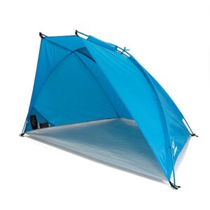 Leicht-Strandmuschel Helios Air 850 in lebhaftem Blau mit UV-Schutz, ideal für Strandtage und Reisen