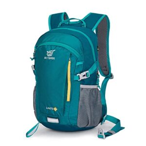 Leichtgewichtiger und ergonomischer Wanderrucksack in Türkis mit atmungsaktivem 3D Air Mesh, ideal für Outdoor-Aktivitäten und Trekking, ausgestattet mit verstellbaren Schultergurten und mehreren praktischen Fächern.