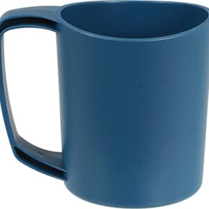 Lifeventure Ellipse Kunststoffbecher in Marineblau für Camping und Outdoor-Aktivitäten. Leicht, robust und BPA-frei mit Karabinerhaken.