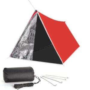 LYN Instant Notfall Schutzzelt für 1-2 Personen, leicht, wasserdicht und feuerfest, ideal für Camping und Notfälle