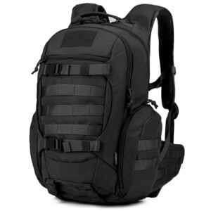 Mardingtop 28L taktischer Rucksack für Outdoor-Aktivitäten, Camping und Wandern, robustes Design aus 600D Polyester mit MOLLE-System und gepolsterten Tragegurten.