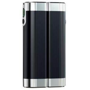 Elektrischer Handwärmer im 2er-Pack mit mattschwarzem Finish und LED-Anzeige, ideal für kalte Tage und als tragbare Powerbank.