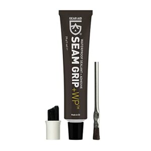 McNett Nahtdichter SeamGrip in 28 g Tube, ideal für Outdoor-Reparaturen von Zeltnähten und Luftmatratzen, mit präzisem Auftragepinsel.