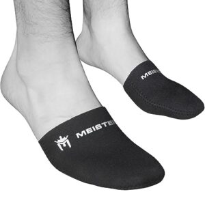 Meister 2.5mm Neopren Füßlinge in Schwarz, ideal für Radfahren, Laufen und Wandern. Sie bieten optimalen Schutz und Komfort bei kalten Temperaturen.