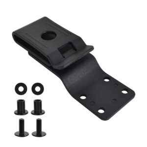 Vielseitiger Gürtelclip für Messer mit 360-Grad-Drehung aus hochwertigem Nylon für Camping und Outdoor-Aktivitäten. Inklusive Befestigungselemente.