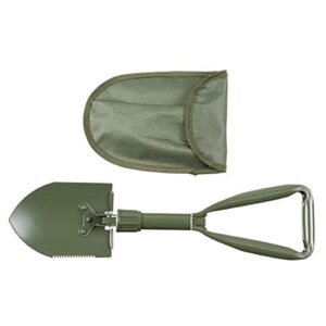 MFH Mini Klappspaten in oliv, 3-teilig mit ergonomischem Griff und praktischer Tragetasche, ideal für Garten und Outdoor-Aktivitäten.