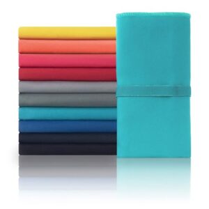 Blumtal Mikrofaser Handtuch in Petrol, 140x70 cm, ideal für Fitness, Yoga und Strand, schnelltrocknend und platzsparend.