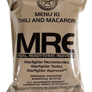 Militär US Army MRE mit Hühnchen, Nudeln und Gemüse in Sauce für Notfälle und Outdoor-Aktivitäten