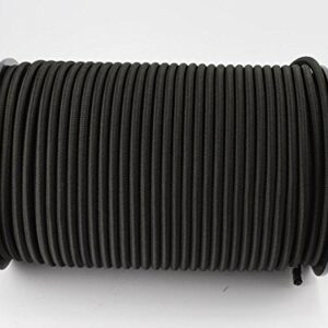 Monoflex 20m Expanderseil in schwarz, 8mm dickes Gummiseil für vielseitige Abspann- und Sicherungsaufgaben.
