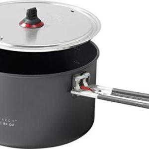 MSR Ceramic 2.5 L Outdoortopf aus hartanodisiertem Aluminium mit Fusion Keramik-Antihaftbeschichtung für Camping und Outdoor-Aktivitäten.