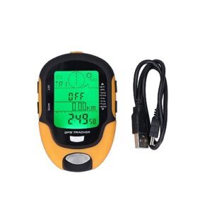 Multifunktionales GPS-Messgerät mit Höhenmesser, Barometer, Thermometer und Hygrometer, ideal für Outdoor-Aktivitäten und präzise Messungen.