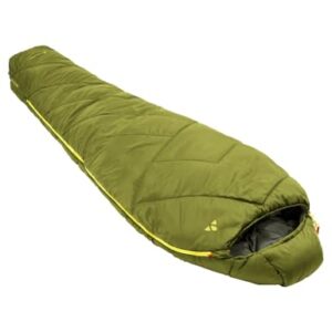 VAUDE Mumienschlafsack Sioux 800 II in mattem Grün für 3-Jahreszeiten-Camping, ideal für Temperaturen von 2°C bis 8°C, mit hochwertigem Zwei-Wege-Reißverschluss und ergonomischem Design.