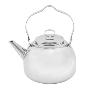 Muurikka Campfire Kessel aus Edelstahl in Silber, ideal für Outdoor-Kochen und Lagerfeuer, mit praktischem Hängegriff und 1,5 Litern Fassungsvermögen.
