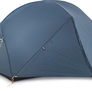 Ultraleichtes 2 Mann Campingzelt in Dunkelblau, ideal für Outdoor-Aktivitäten wie Wandern und Bergsteigen, bietet Wasserdichtigkeit und Insektenschutz.