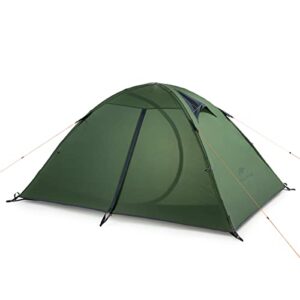 Naturehike Ultraleichtes Zelt für 2 Personen in sattem Grünton, ideal für Camping und Outdoor-Aktivitäten, mit robuster Bauweise und guter Belüftung.