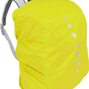 Playshoes Unisex Kinder Regenhülle in Neongelb für Rucksack und Gepäck, bietet Schutz vor Regen und sorgt für Sichtbarkeit und Sicherheit.