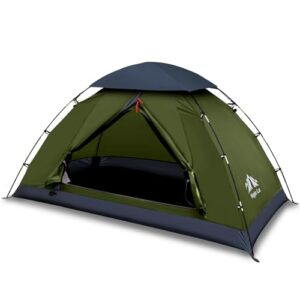 Night Cat Zelt für 1 Person in natürlicher Umgebung, ideal für Camping, leichtgewichtig, wasserdicht und einfach aufzubauen.
