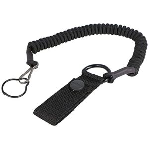 Nitecore Tactical Lanyard NTL20 in Schwarz, ideal für Taschenlampen mit 25,4mm Gehäusedurchmesser, ausgestattet mit Karabinerhaken und praktischem Handgriff.