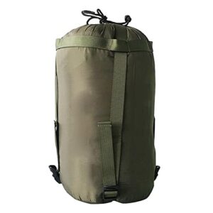NHBETYS Nylon Kompressionssack in Armeegrün, wasserdichter und leichter Aufbewahrungsbeutel für Camping, Outdoor, Wandern und Reisen.
