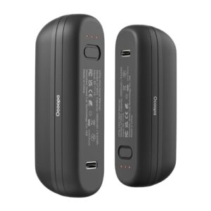 OCOOPA Handwärmer UT2S Mini, tragbarer elektrischer Taschenwärmer, 5200mAh, ideal für Outdoor-Camping und kalte Tage, mit drei Temperaturstufen und LED-Anzeigen für den Batteriestand.