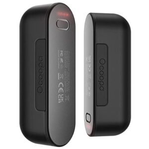 OCOOPA elektrischer Handwärmer im kompakten Design mit 10000 mAh Kapazität, ideal für Outdoor-Aktivitäten im Winter, zeigt die Bedienungstaste und LED-Anzeige.