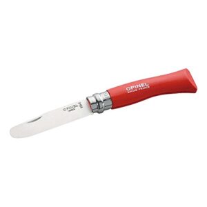Opinel Kinder Kindermesser in Rot mit 10cm Klingenlänge - ideales Taschenmesser für kleine Abenteurer und Hobbyköche