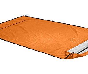 Ortovox Unisex-Adult Bivy Pro Biwaksack in Shocking Orange, ideal für Outdoor-Abenteuer und Rettungseinsätze, gefertigt aus wetterfestem Material mit Rolltop-Design.