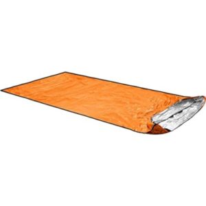 Ortovox Bivy Ultralight Biwaksack in leuchtendem Orange, geeignet für zwei Personen, ideal für Outdoor-Abenteuer und Notfallsituationen.
